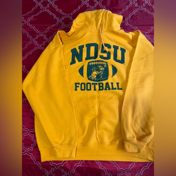 NDSU Football Yellow Hoodie - Picture 2 of 2